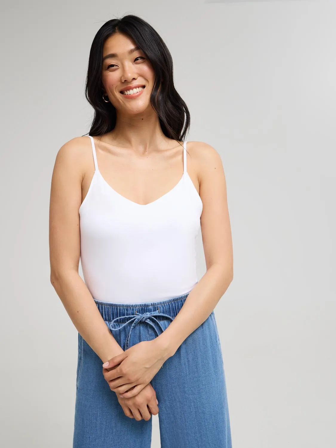 Double Layer V-Neck Tank Top city vibe
