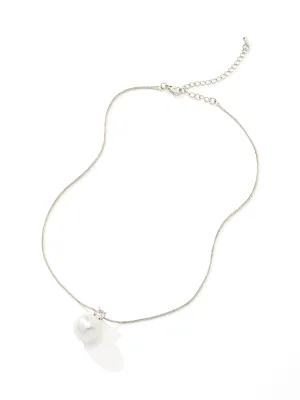 Drop Pearl Slinky Necklace nature vibe
