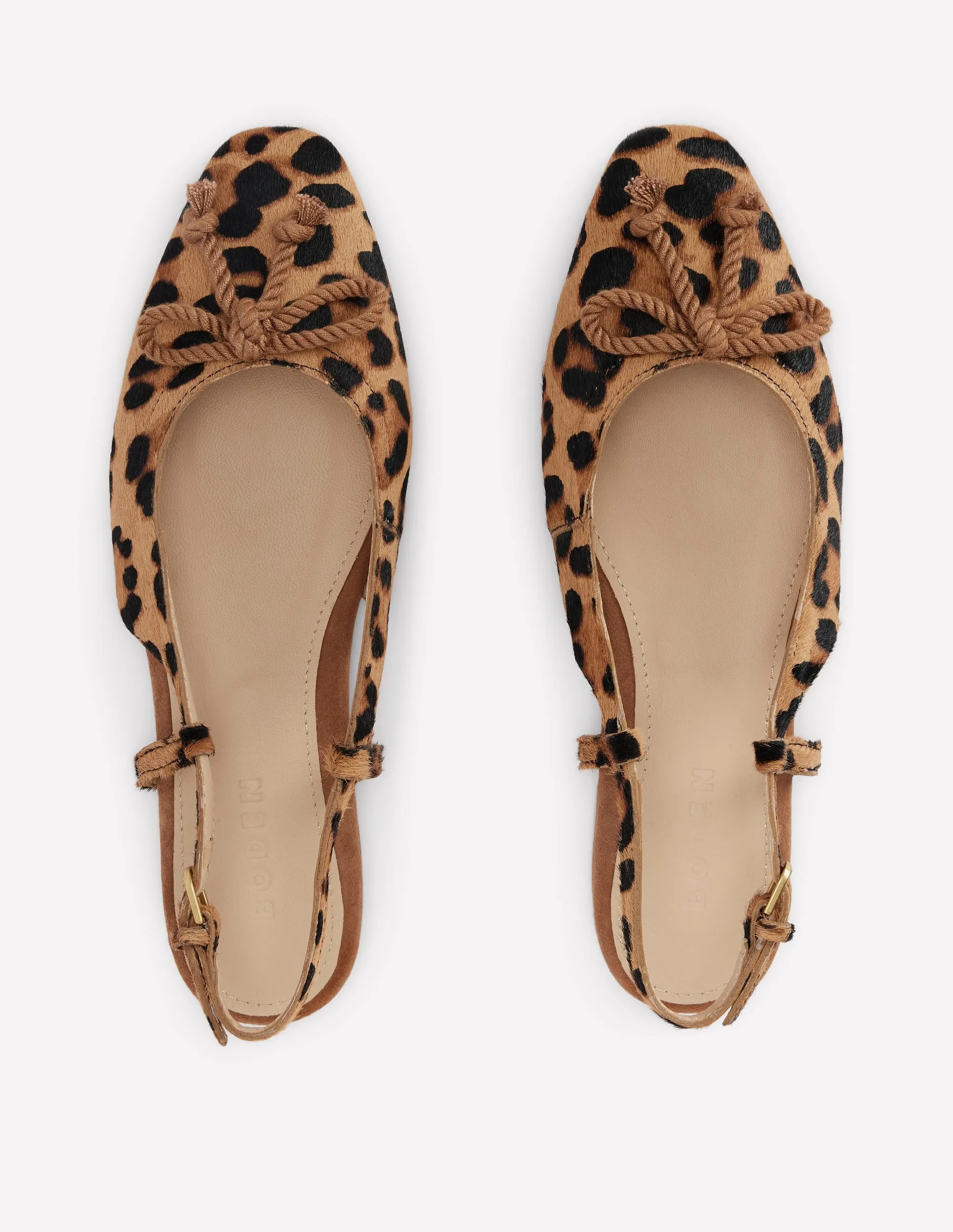 Easy Slingback Flats-Classic Leopard comfortable wrap