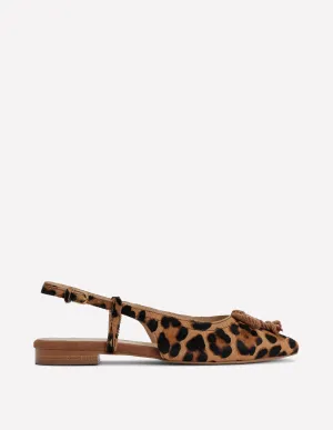 Easy Slingback Flats-Classic Leopard travel companion
