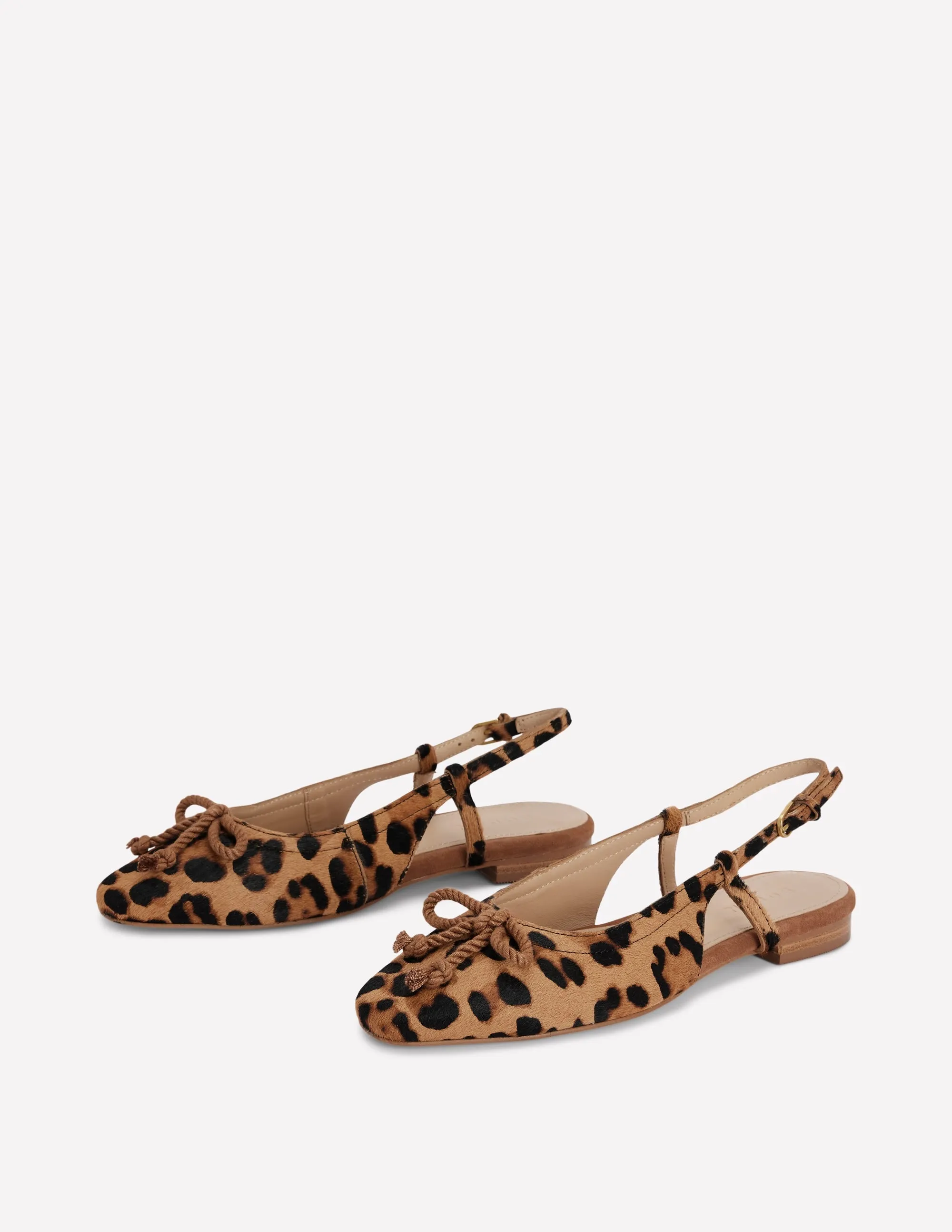 Easy Slingback Flats-Classic Leopard casual sport