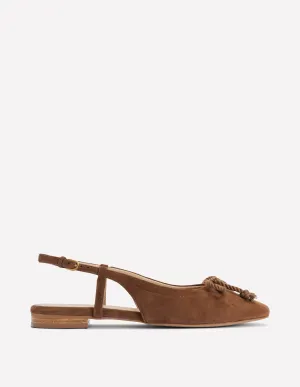 Easy Slingback Flats-Raw Umber comfortable wrap