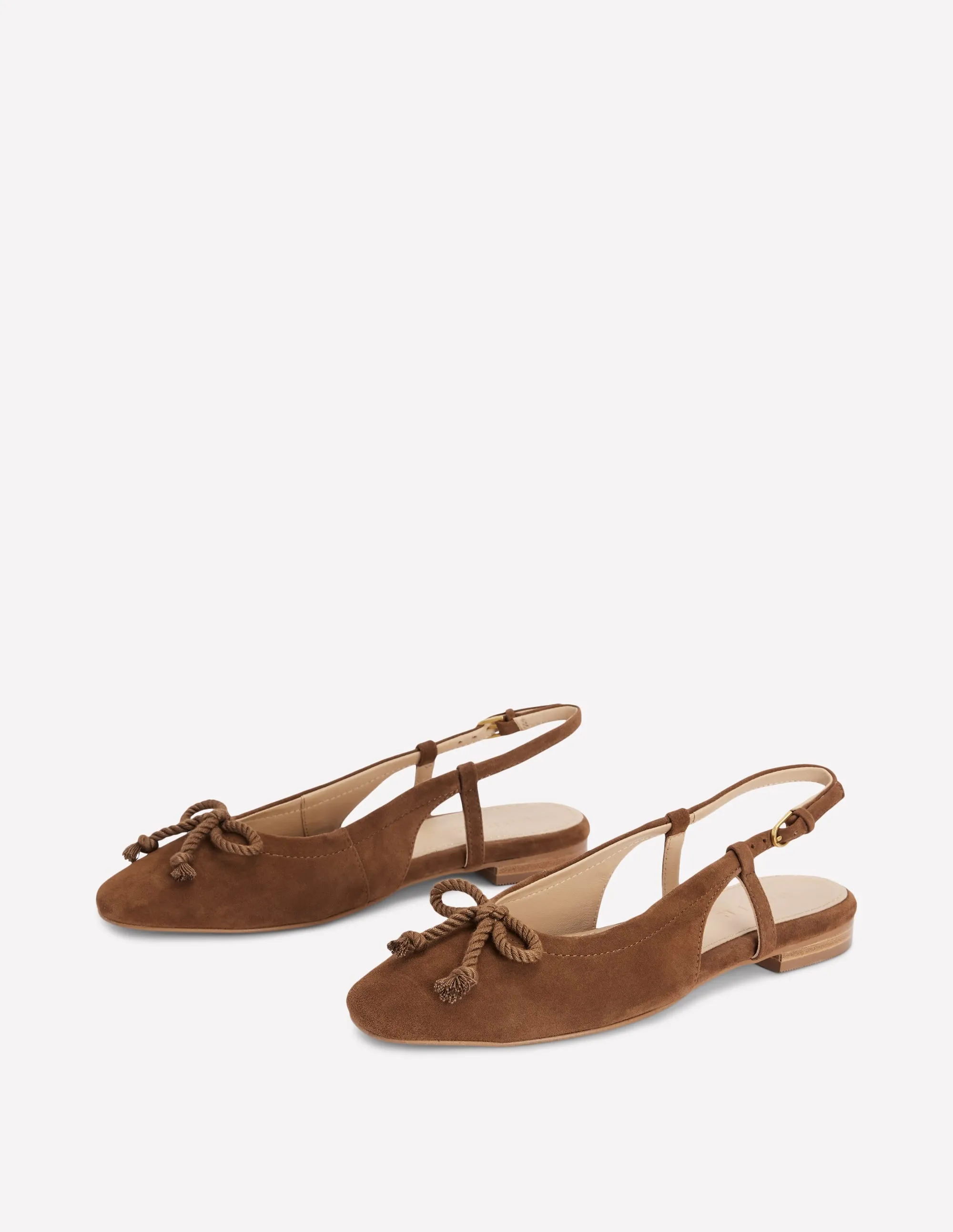 Easy Slingback Flats-Raw Umber unique style