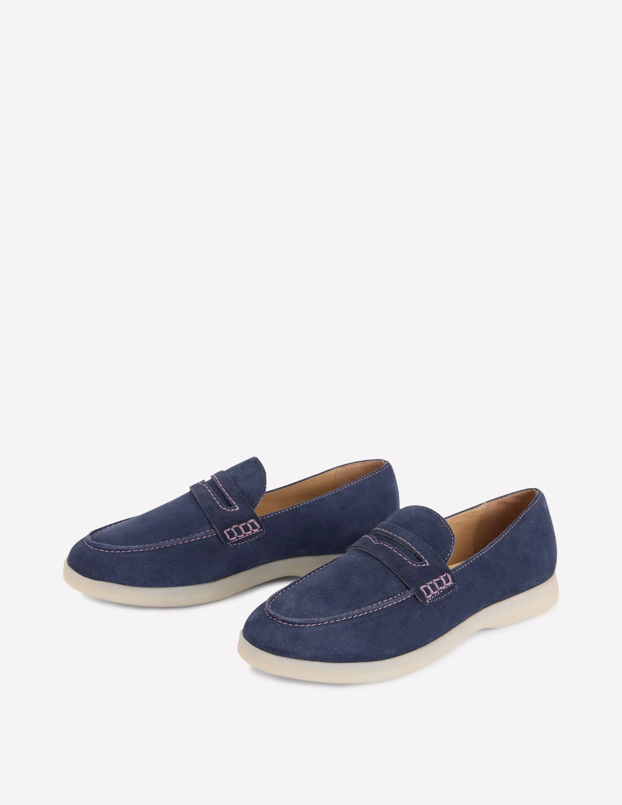 Easy soft loafers-Navy student use