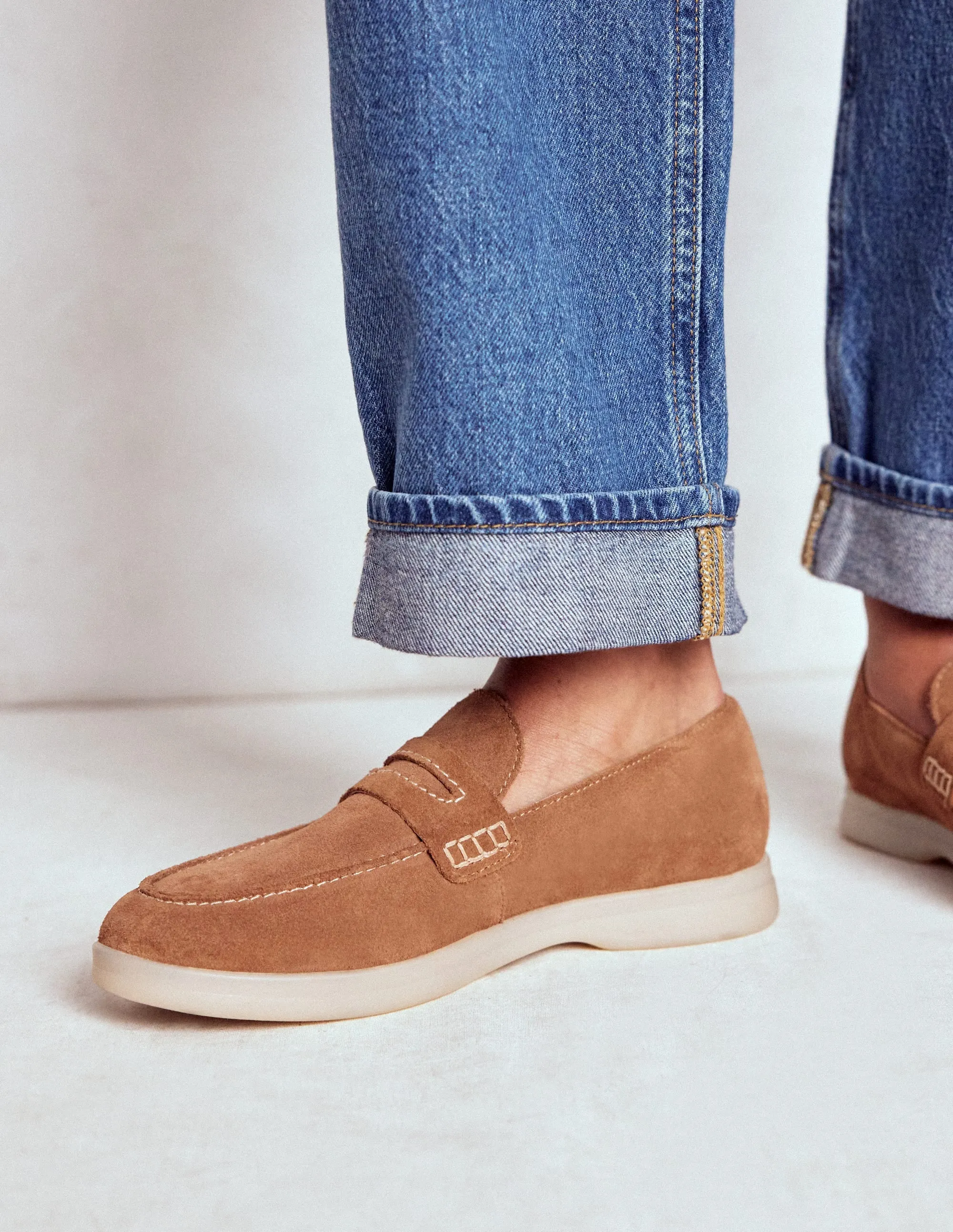 Easy soft loafers-Tan fashion classic