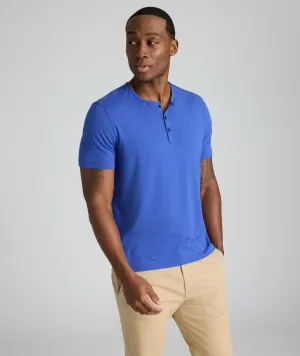 EcoSoft Short-Sleeve Henley cozy touch