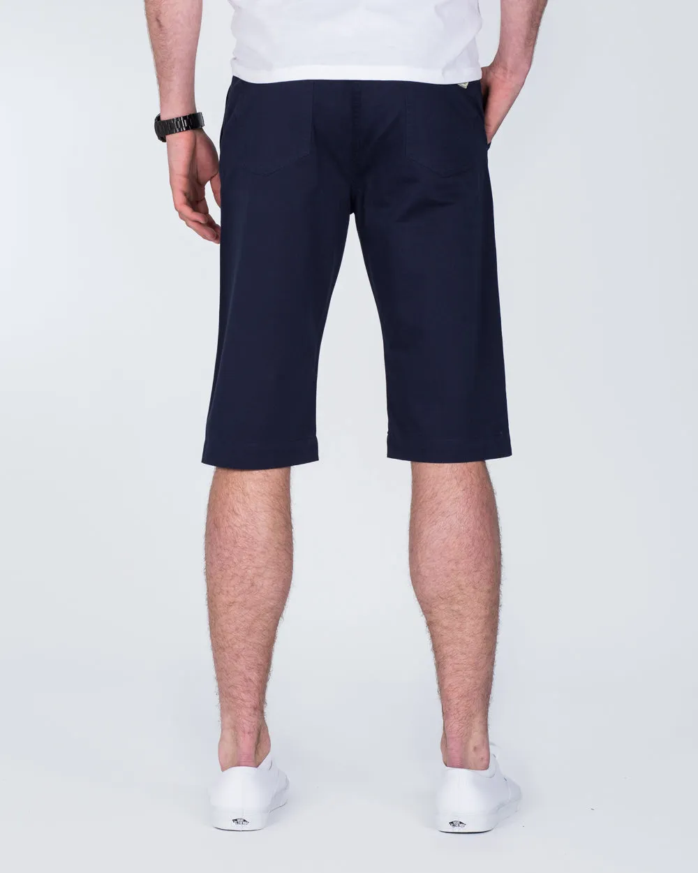 Ed Baxter Marakesh Tall Chino Shorts (navy) custom style