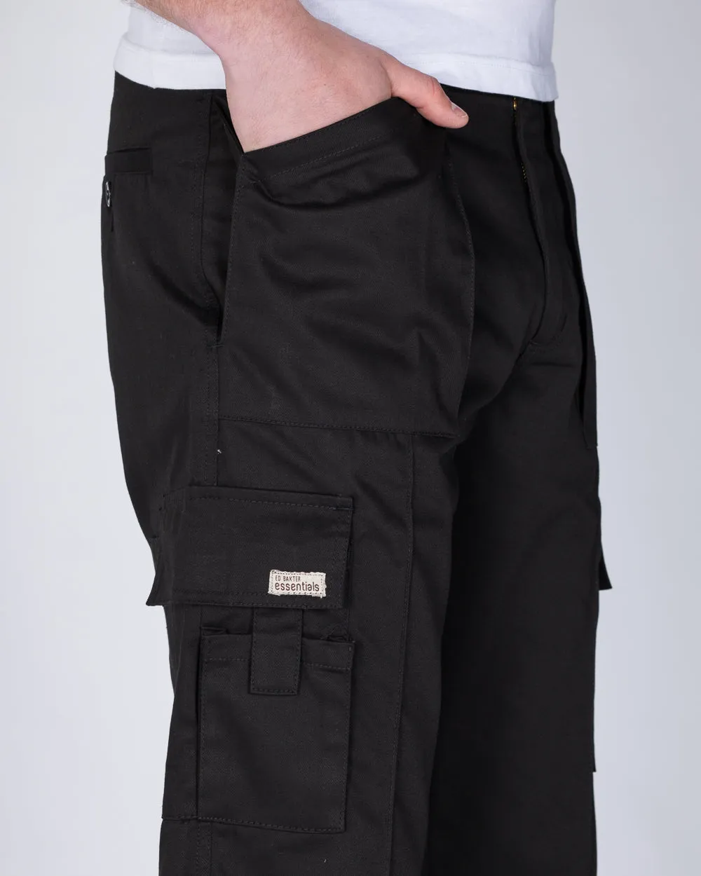 Ed Baxter Multi Pocket Tall Workwear Trousers (black) outdoor adventure