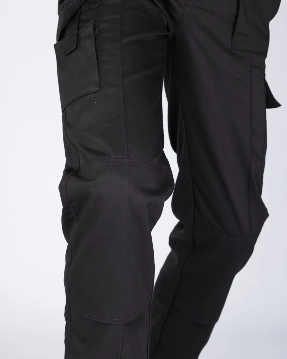 Ed Baxter Multi Pocket Tall Workwear Trousers (black) street armor