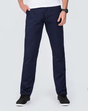Ed Baxter Regular Fit Tall Chinos (navy) street savvy
