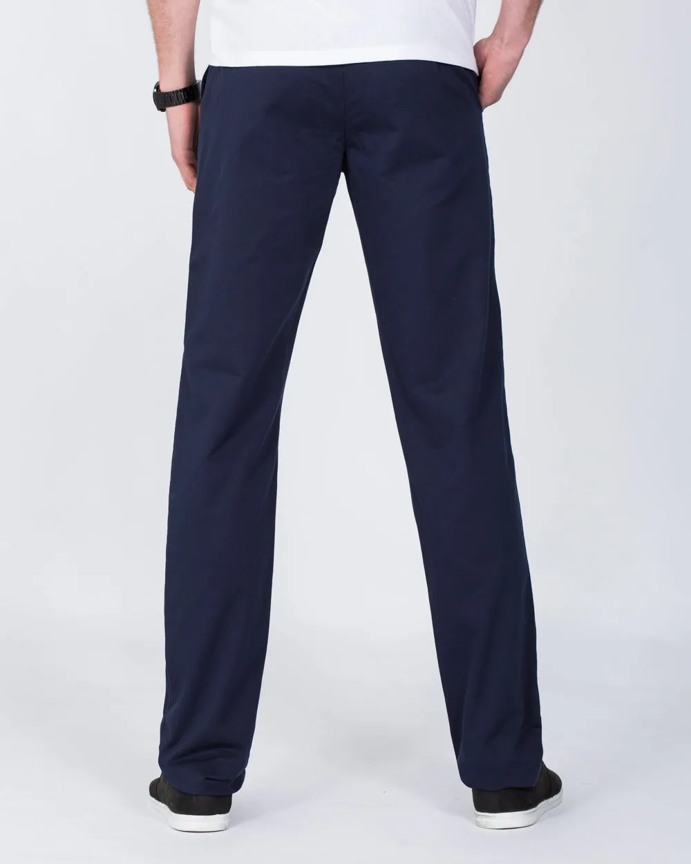 Ed Baxter Regular Fit Tall Chinos (navy) durable material