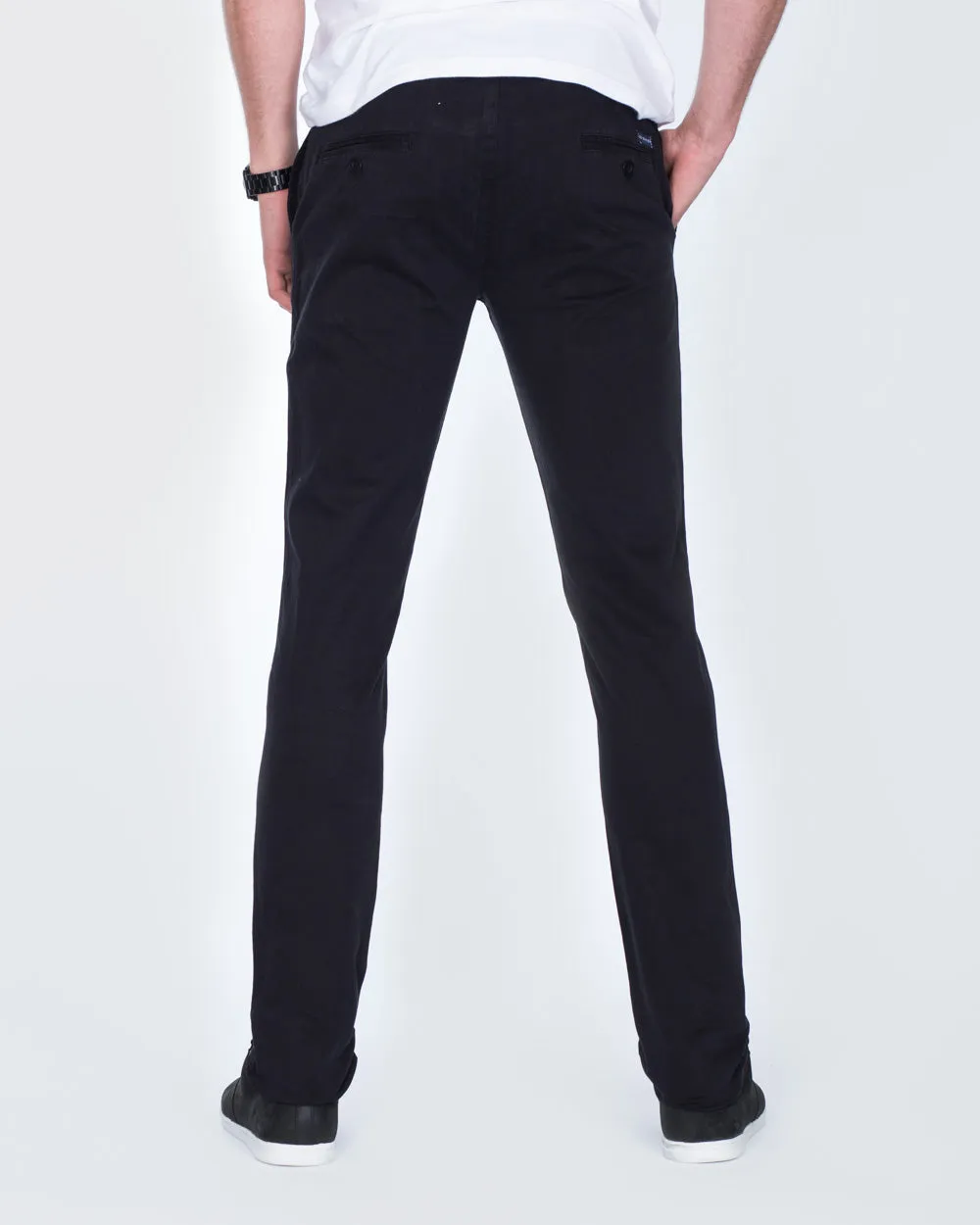 Ed Baxter Slim Fit Tall Chinos (black) versatile basics