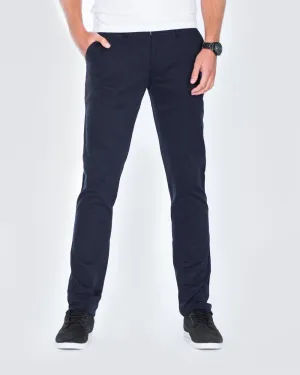 Ed Baxter Slim Fit Tall Chinos (navy) relaxation time