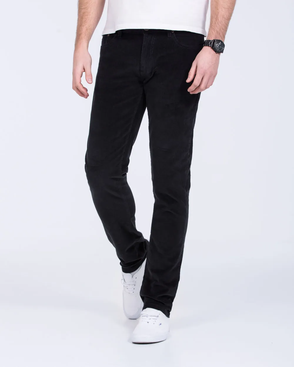Ed Baxter Slim Fit Tall Cord Jeans (black) functional wear