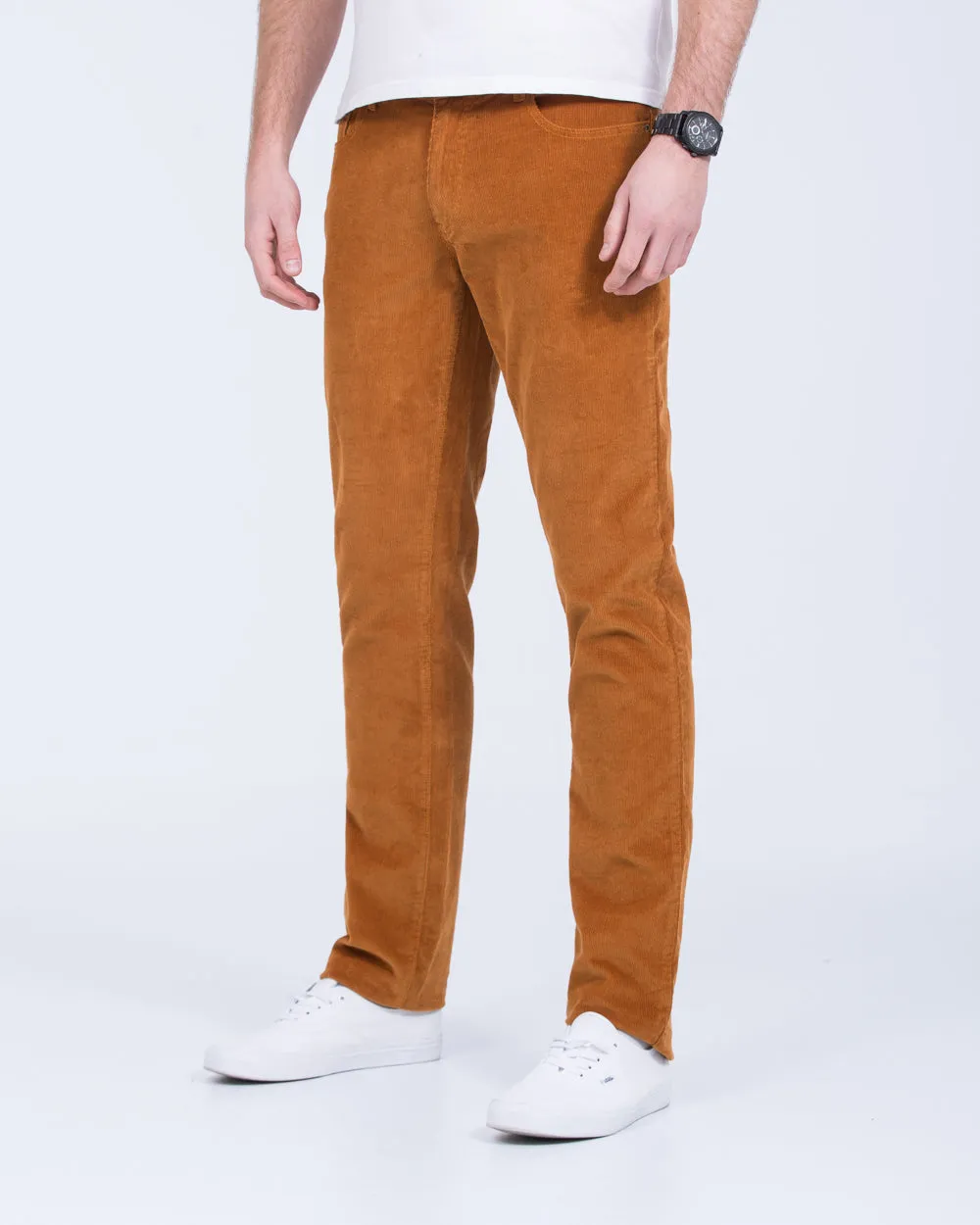 Ed Baxter Slim Fit Tall Cord Jeans (ginger) durable wear