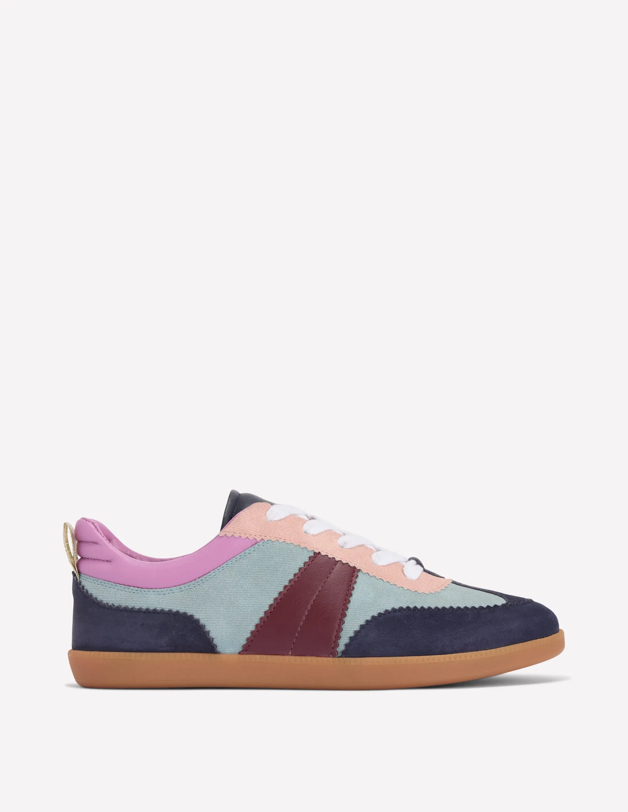 Erin Retro Tennis Trainers-Cord Colourblock all day wear
