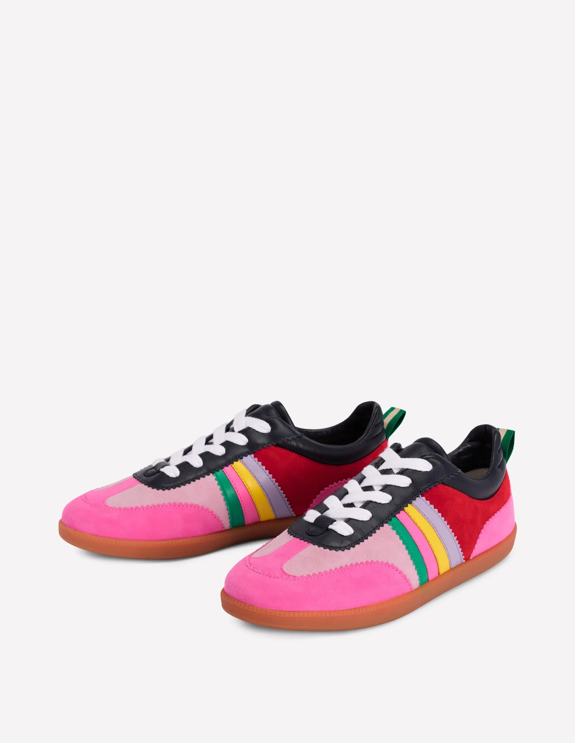 Erin Retro Tennis Trainers-Multicolour elastic cushion