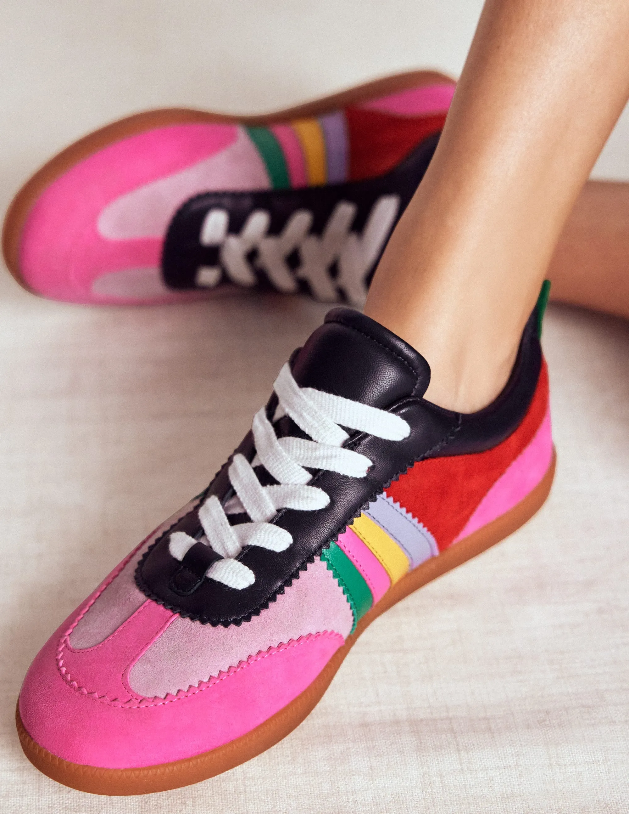 Erin Retro Tennis Trainers-Multicolour work essentials