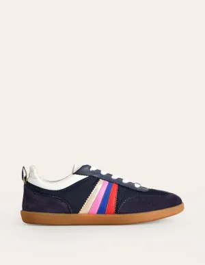 Erin Retro Tennis Trainers-Navy/Rainbow work essentials