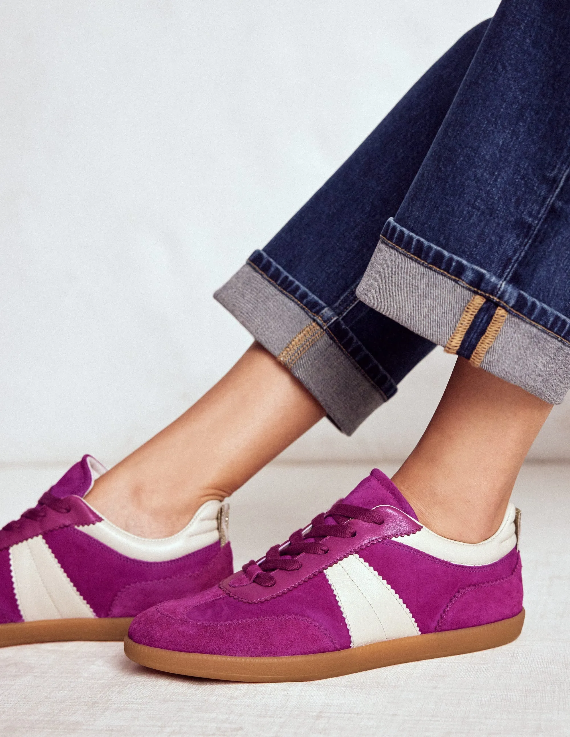 Erin Retro Tennis Trainers-Regal Purple light shift