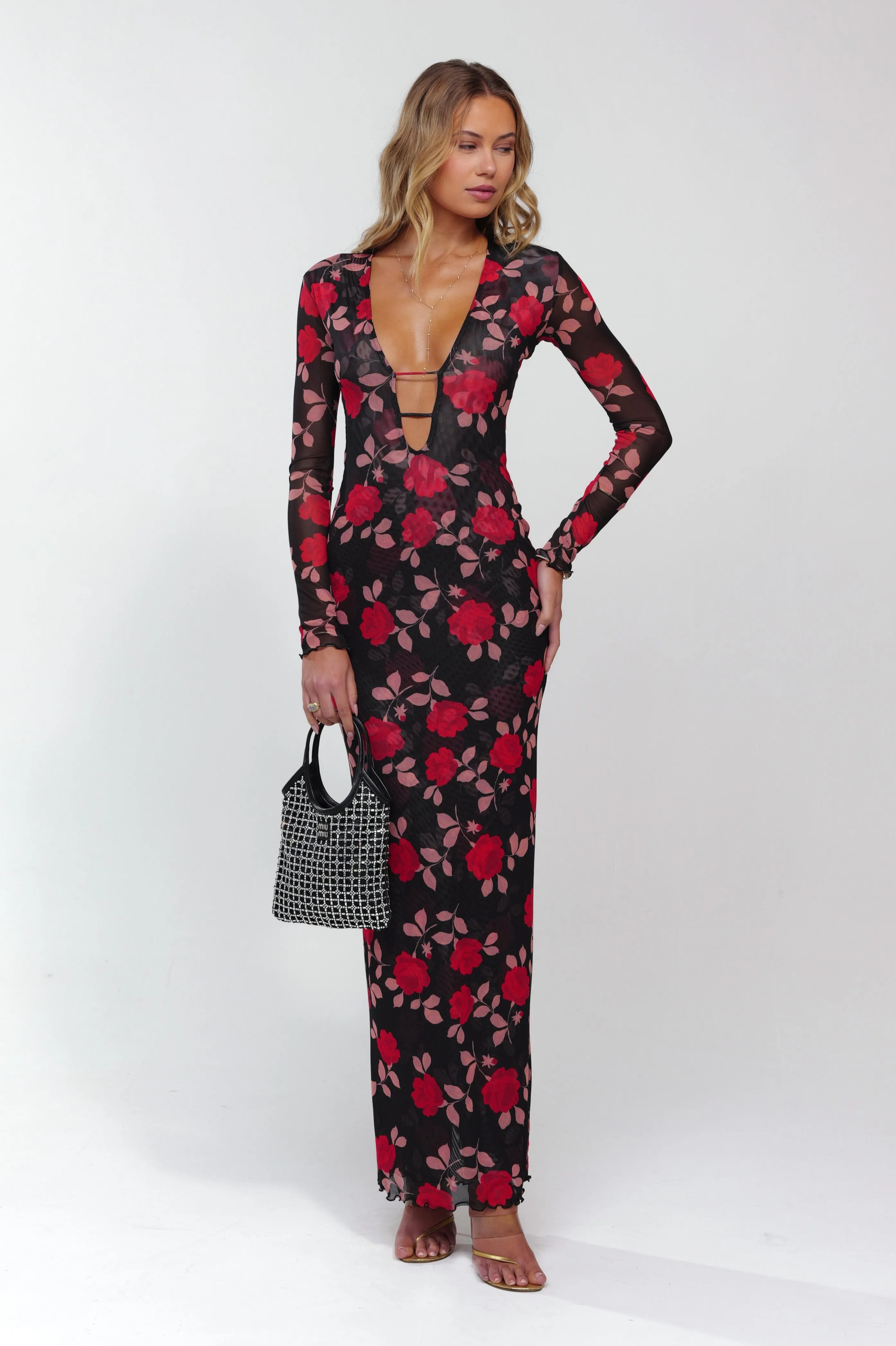 Esme Dress in Rosa poolside style