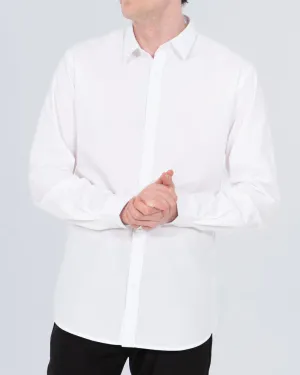Essentalls Extra Tall Regular Fit Formal Shirt (white) Smooth Touch