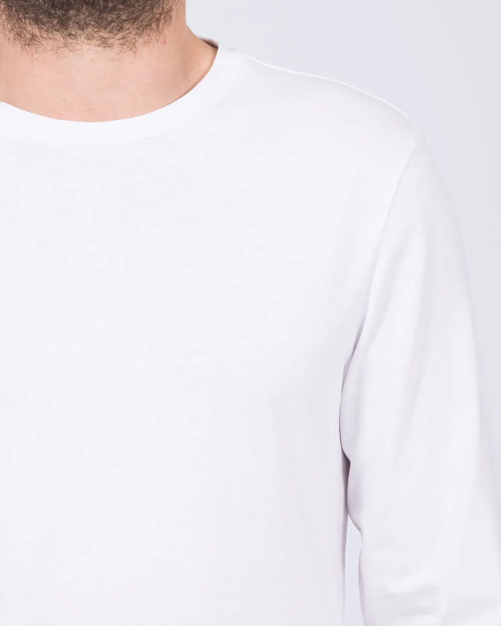 Essentalls Long Sleeve Tall T-Shirt (white) color vibe