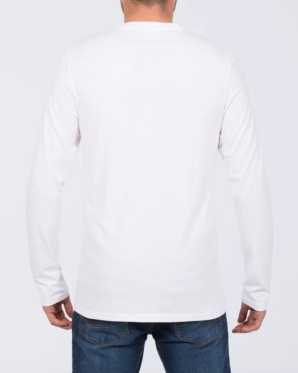 Essentalls Long Sleeve Tall T-Shirt (white) layered use