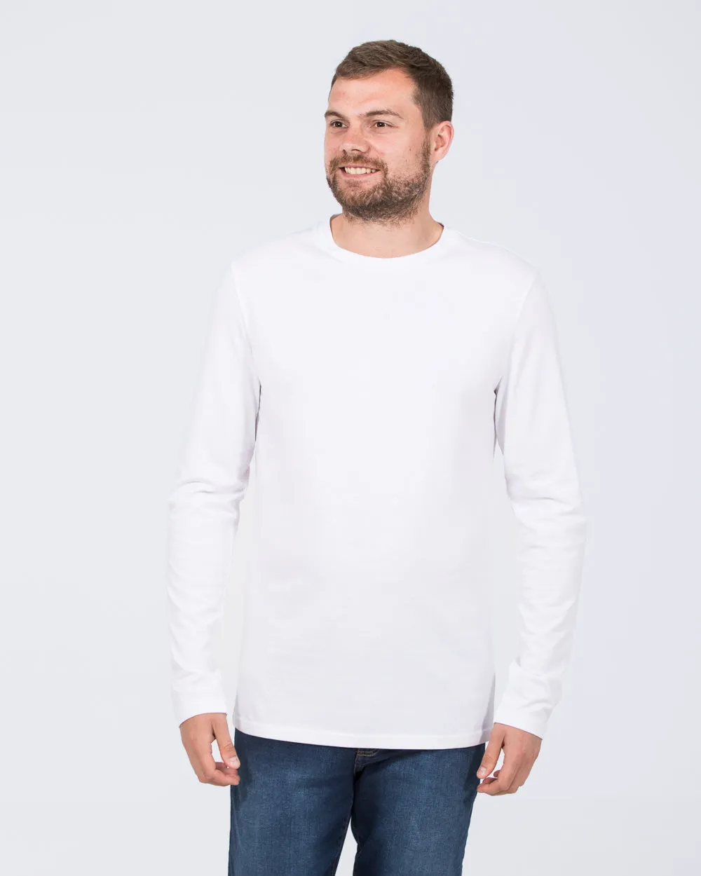 Essentalls Long Sleeve Tall T-Shirt (white) soft mesh
