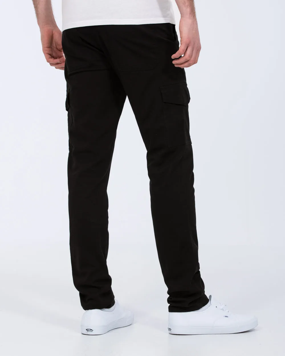 Essentalls Ray Tall Slim Fit Cargo Trousers (black) durable wear