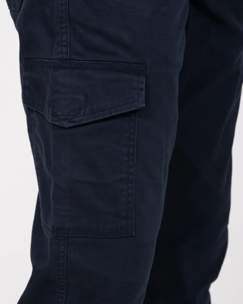 Essentalls Ray Tall Slim Fit Cargo Trousers (navy) outdoor gear