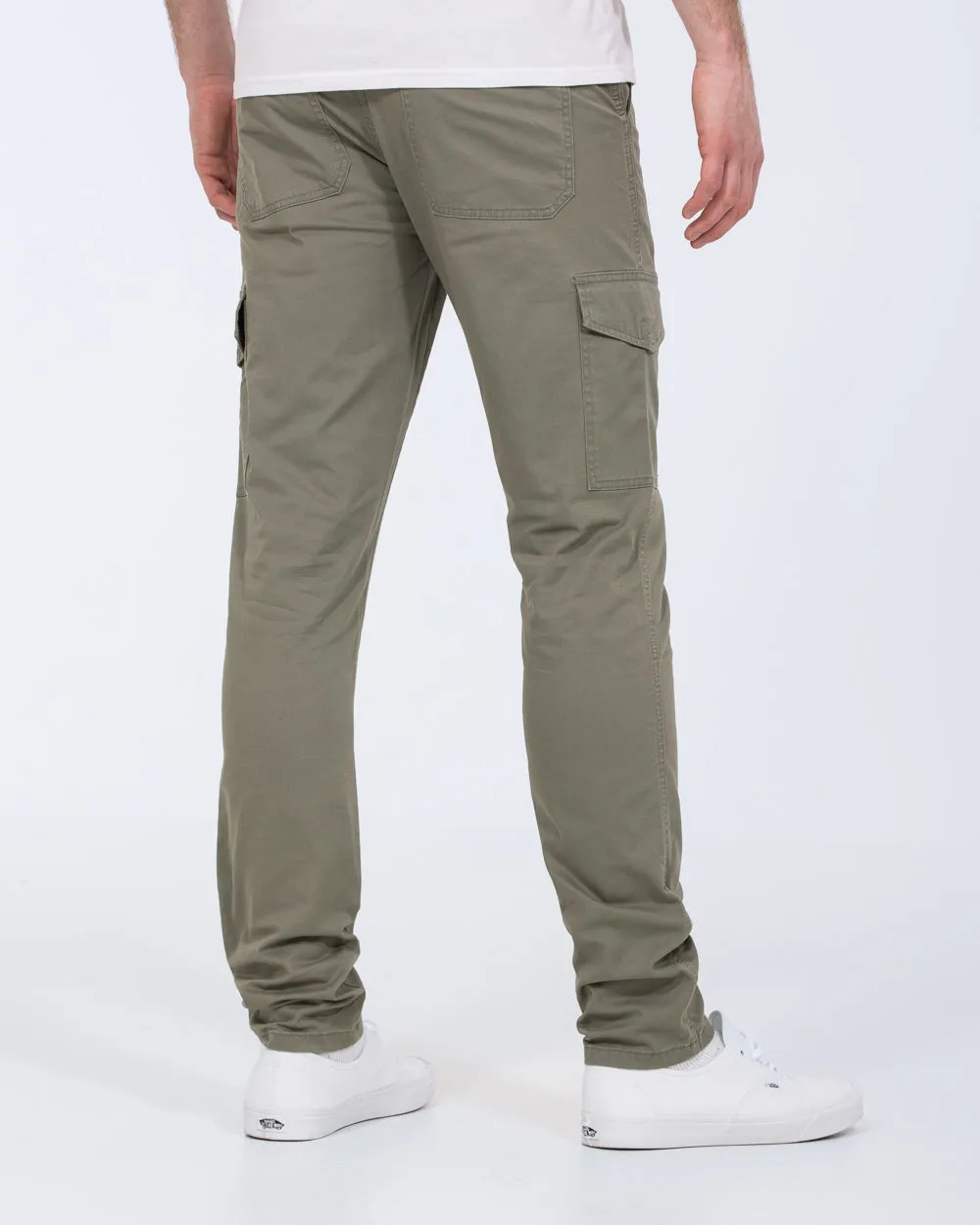Essentalls Ray Tall Slim Fit Cargo Trousers (sage) comfort gear