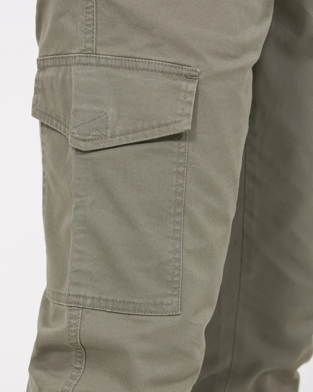 Essentalls Ray Tall Slim Fit Cargo Trousers (sage) sun protection
