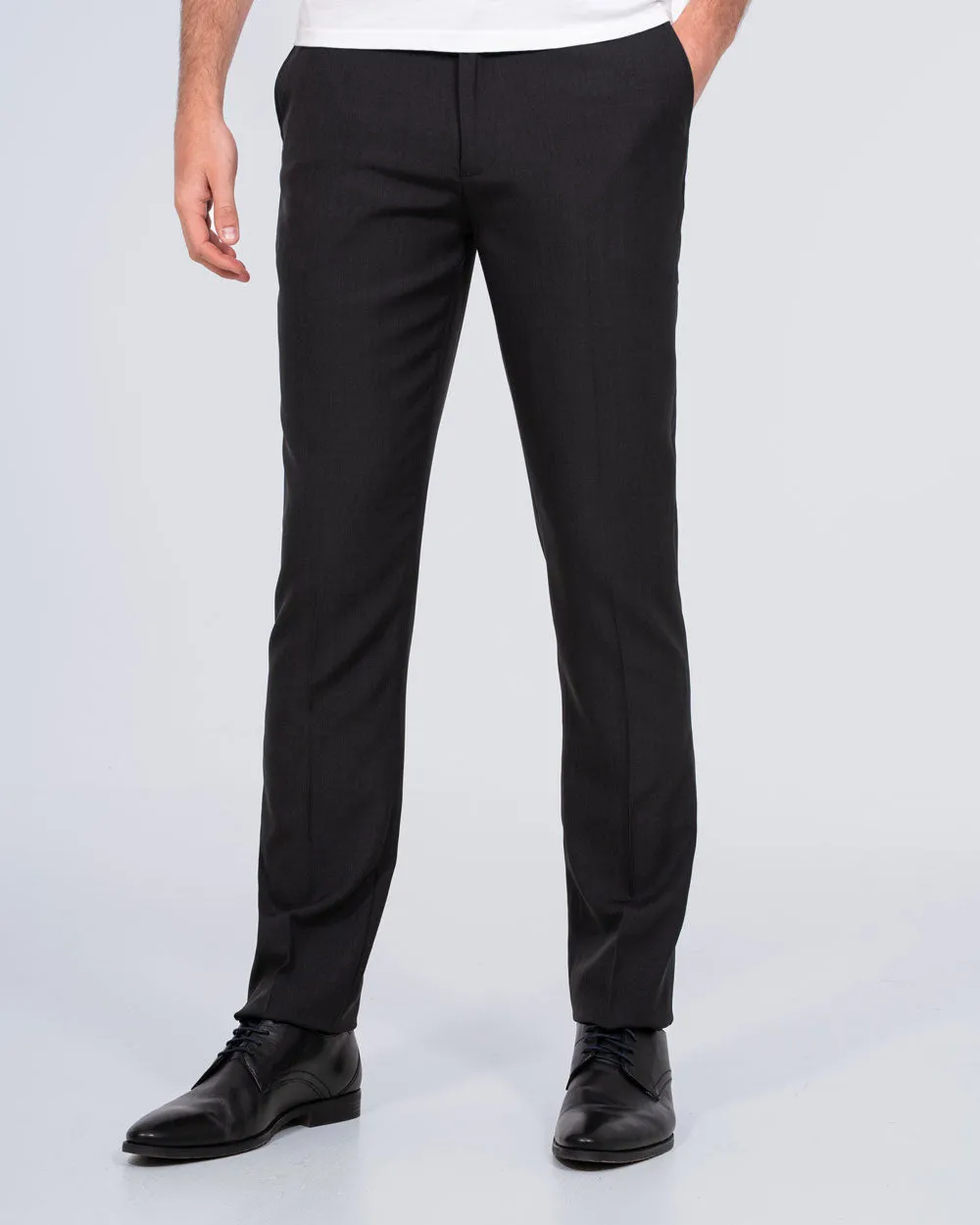 Essentalls Slim Fit Tall Trousers (charcoal) premium fabric