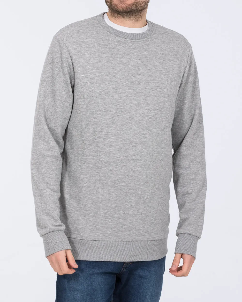 Essentalls Tall Sweatshirt (grey marl) laidback wear