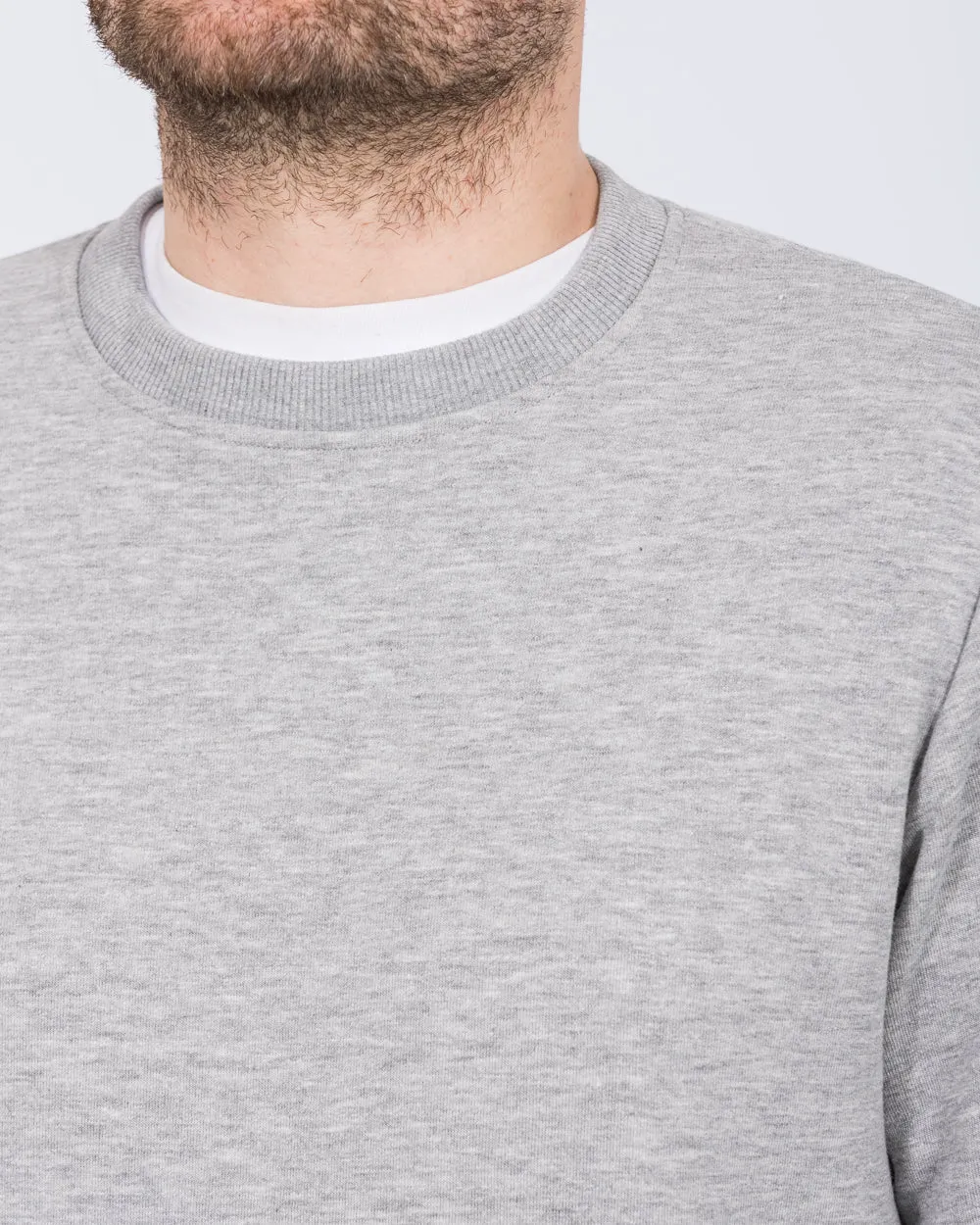 Essentalls Tall Sweatshirt (grey marl) skin touch