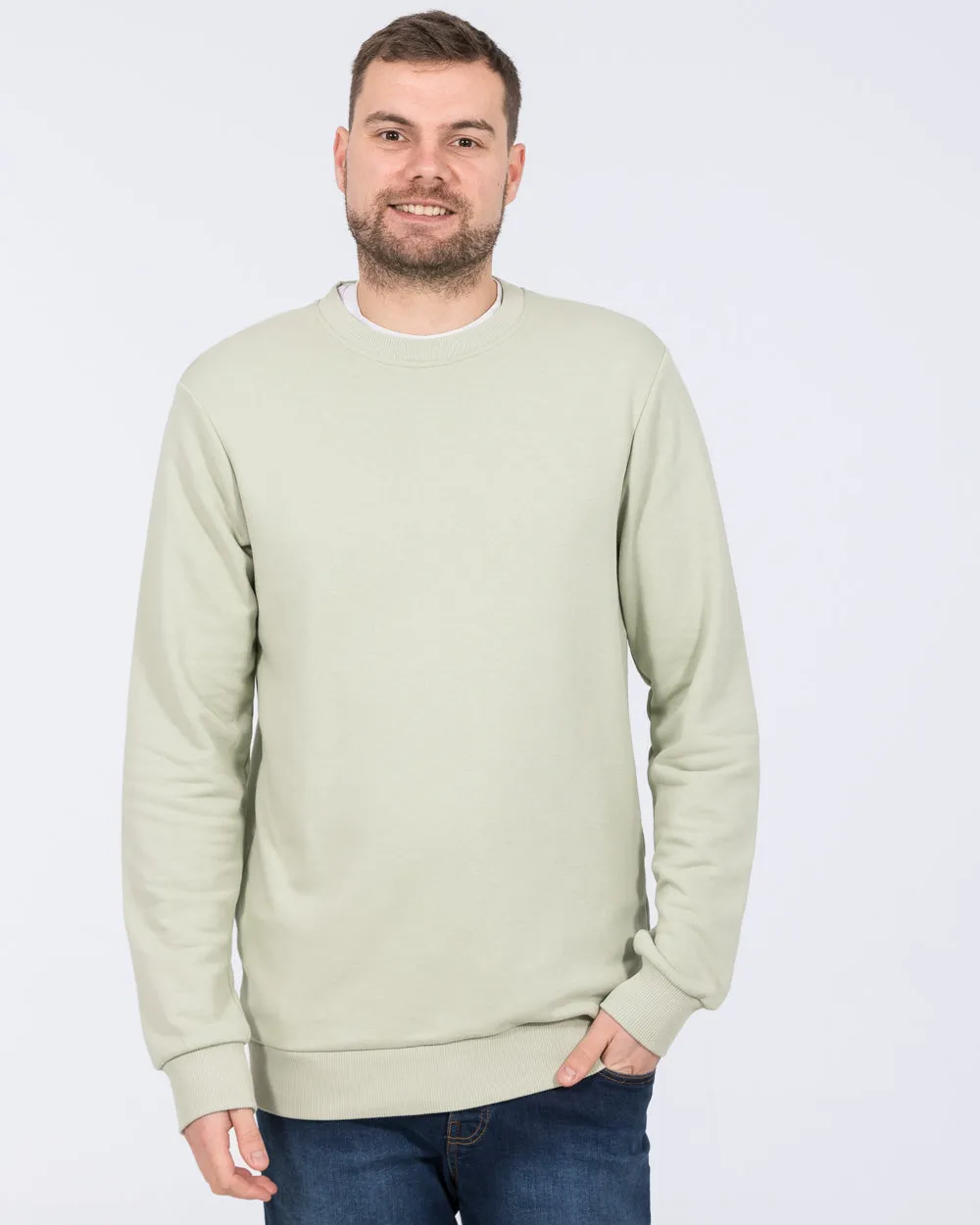 Essentalls Tall Sweatshirt (light green) soft feel