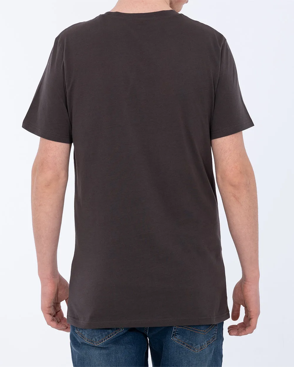 Essentalls Tall T-Shirt (dark grey) cat vibe