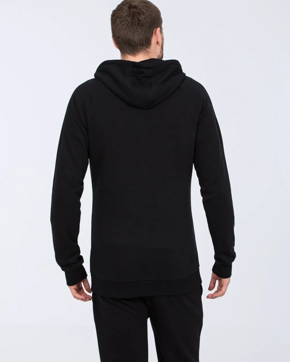 Essentalls Tall Zip Up Hoodie (black) soft touch