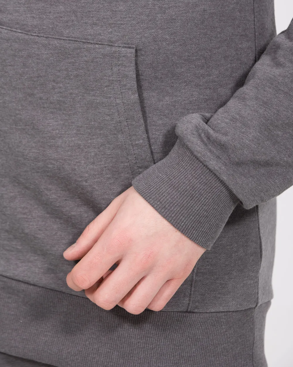 Essentalls Tall Zip Up Hoodie (charcoal) long wear