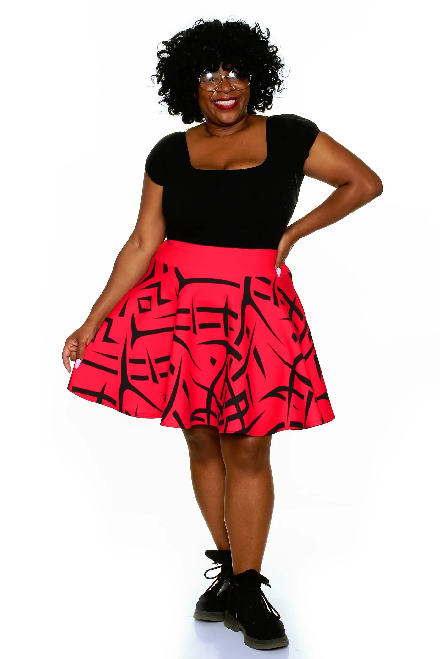 Fang Skater Skirt tailored cut