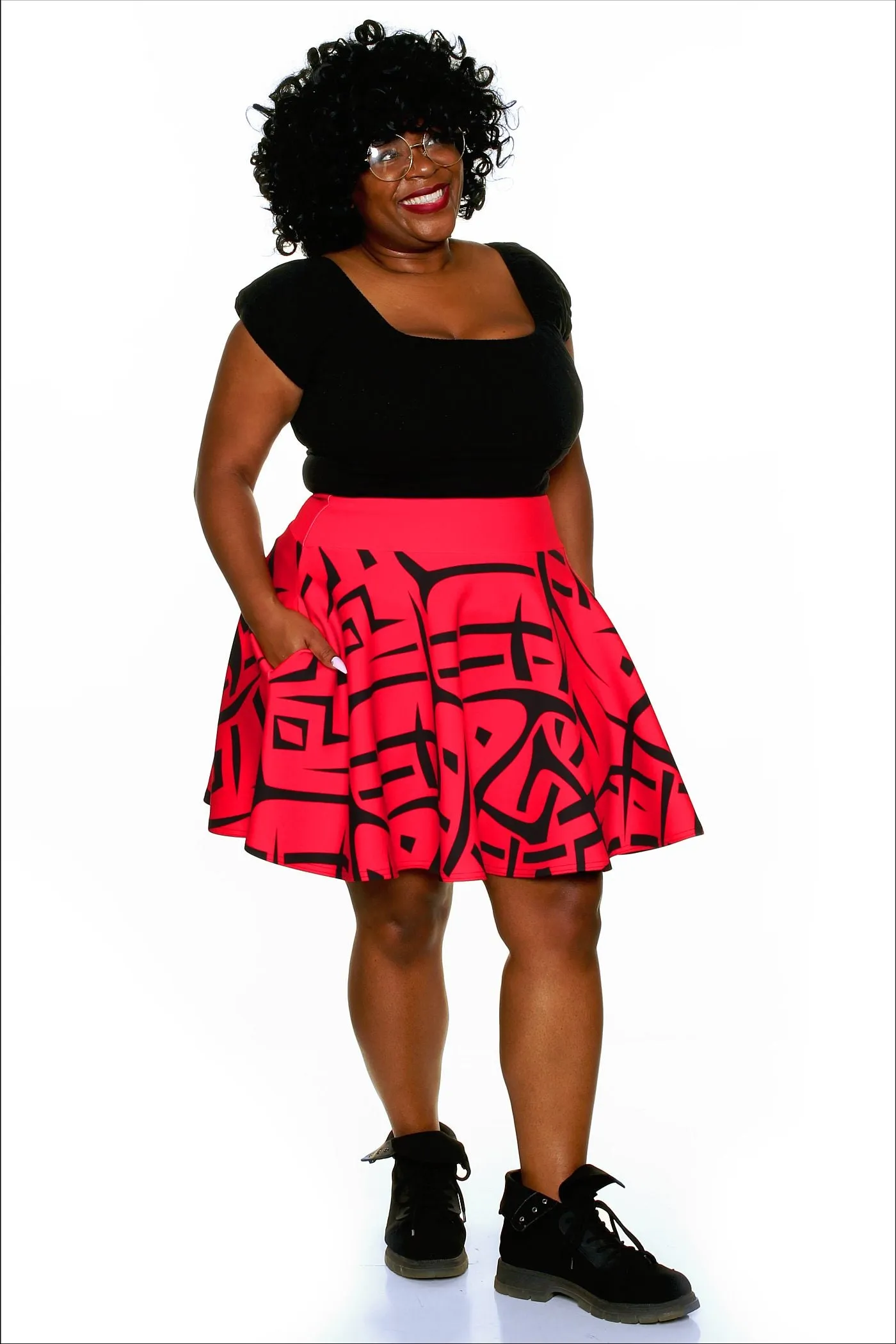 Fang Skater Skirt vintage vibe