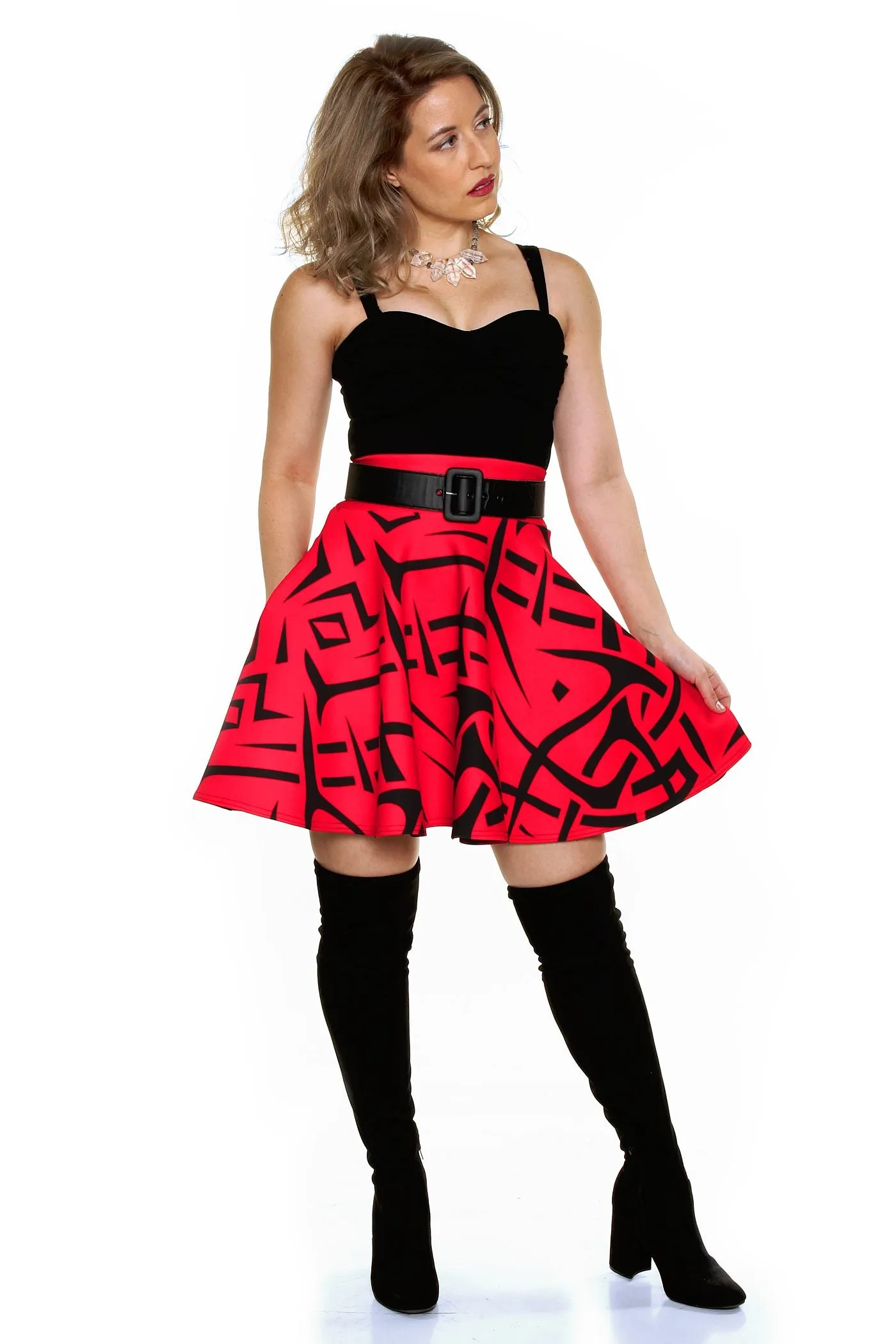 Fang Skater Skirt detail fine