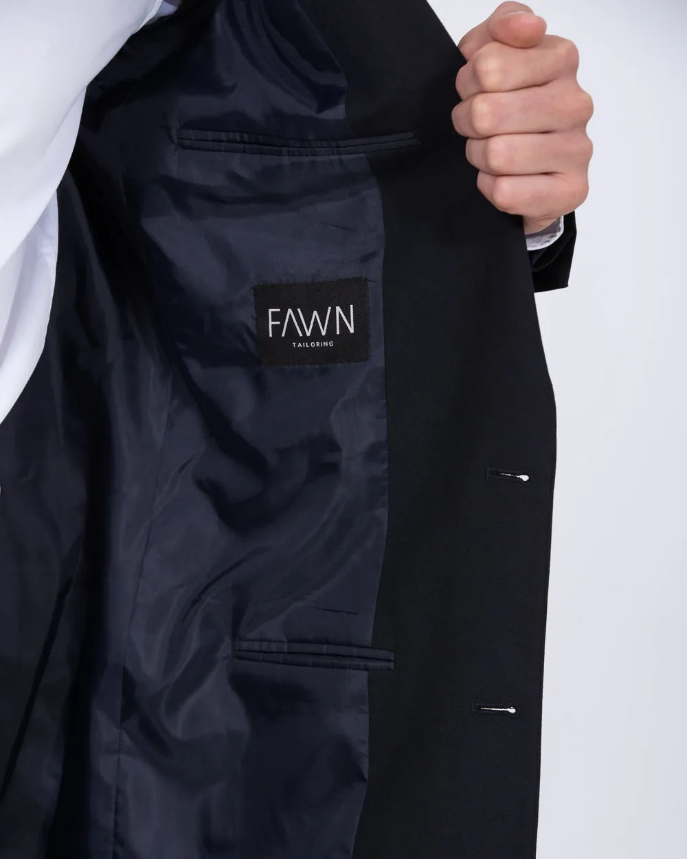 Fawn Ralph Tall Slim Fit Suit Jacket (navy) rain ready style