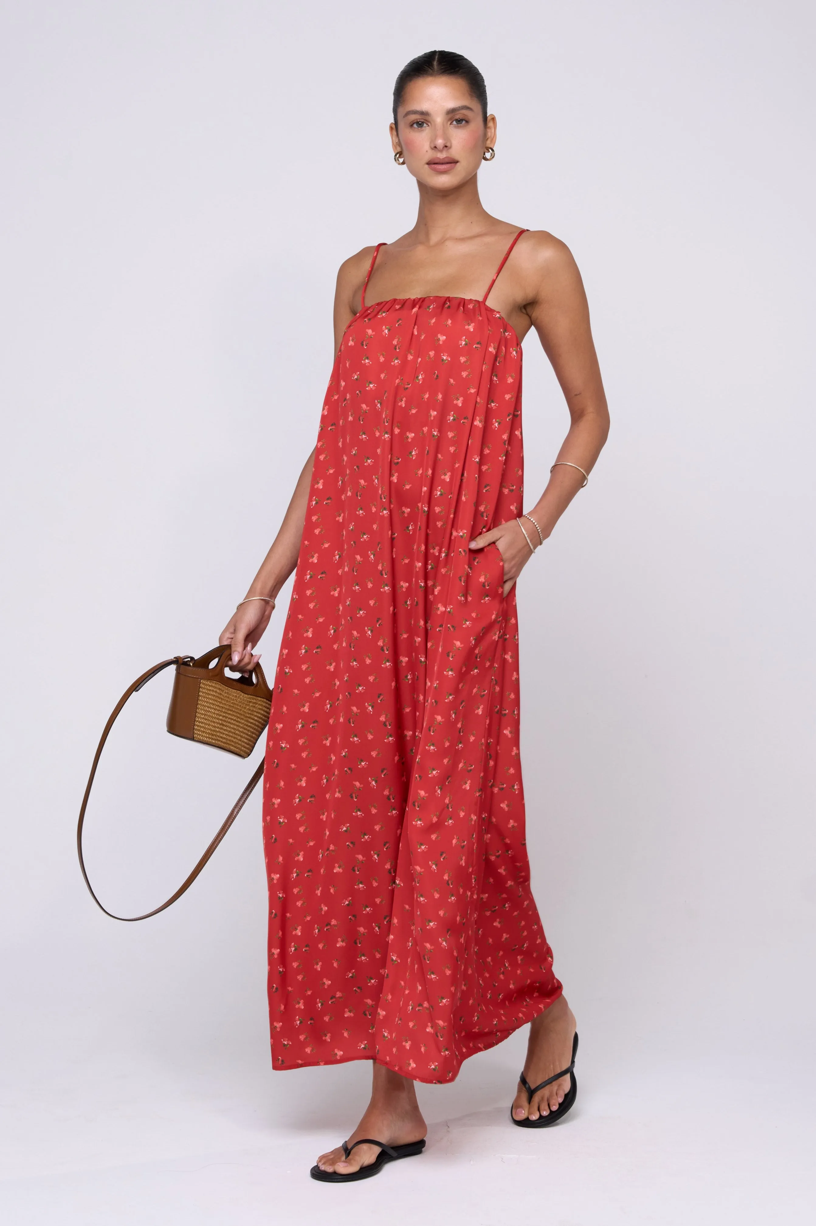 Faye Dress in Cayenne weekend getaway