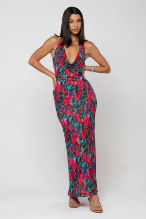 Fiona Dress in Resort garden party