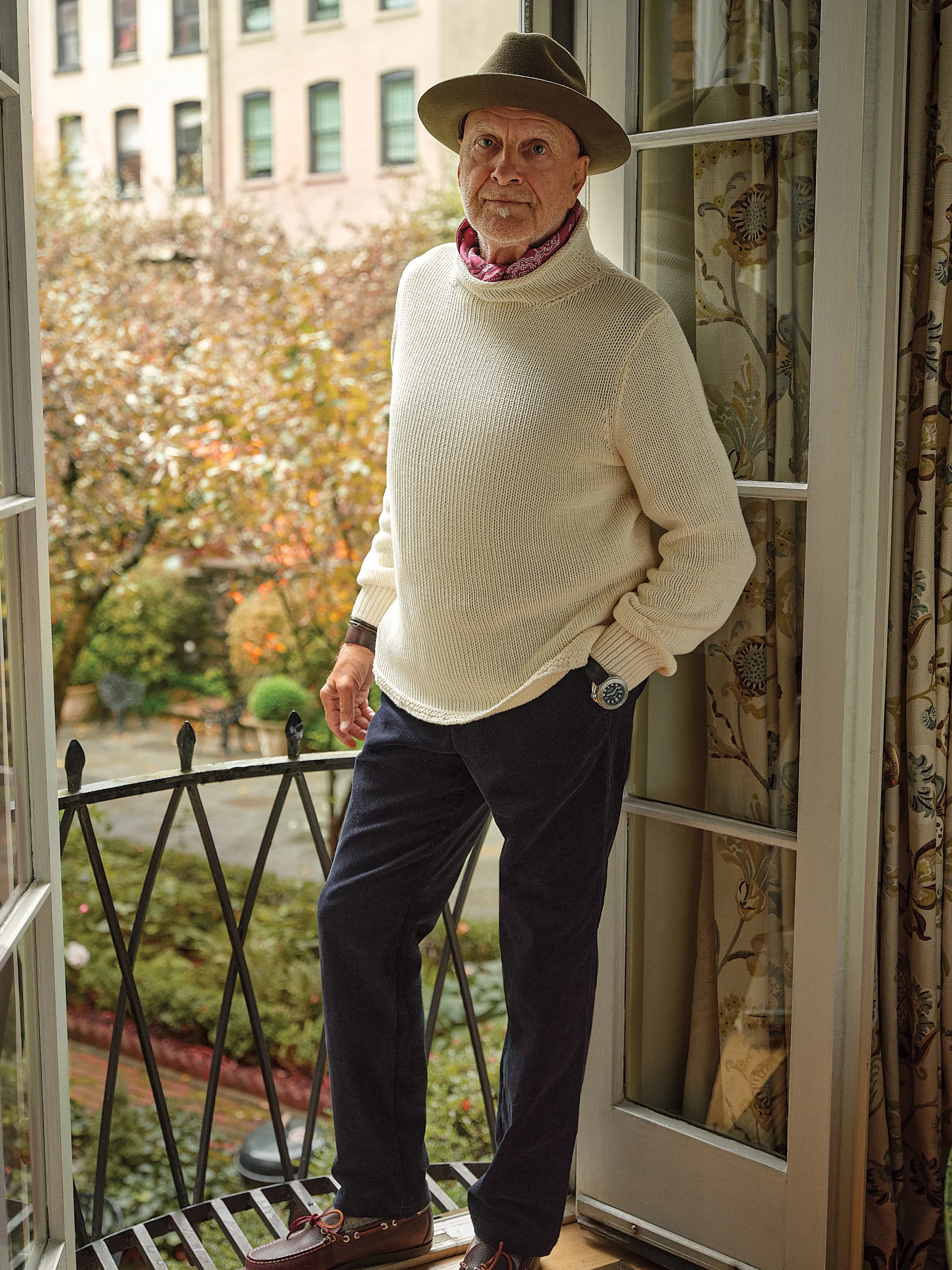 Fisherman's Sweater in Egret night breeze