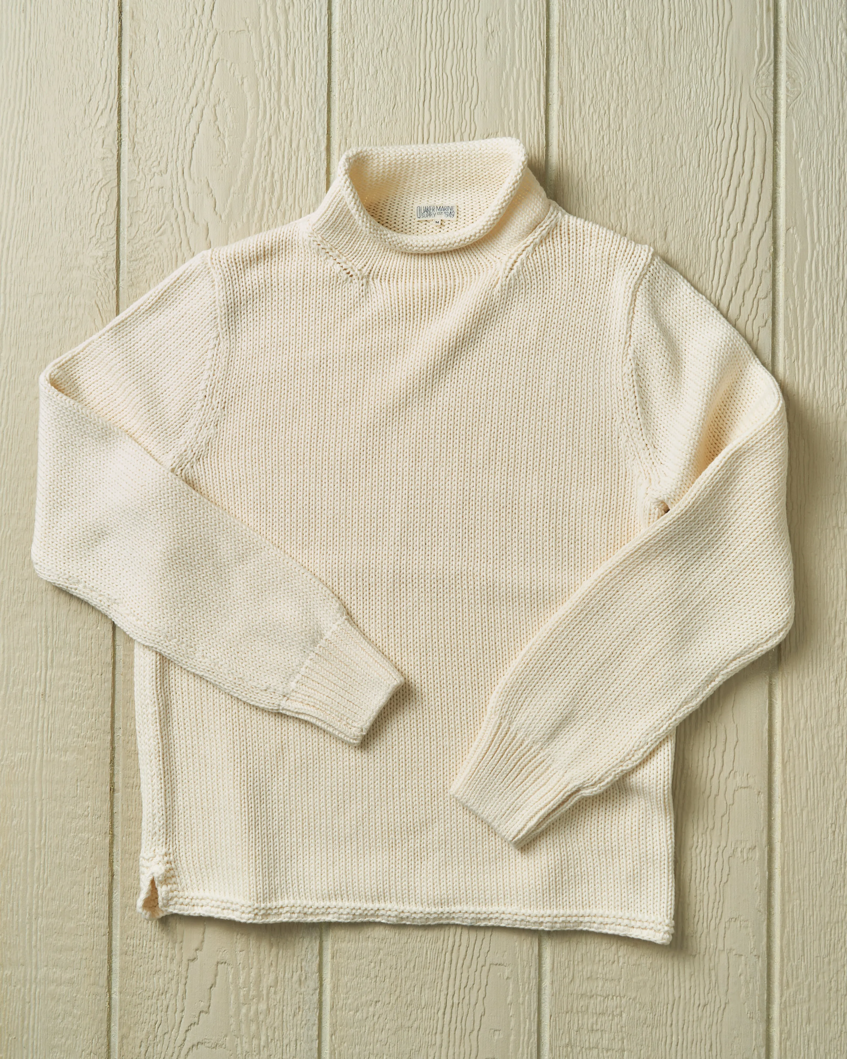 Fisherman's Sweater in Egret silent chic