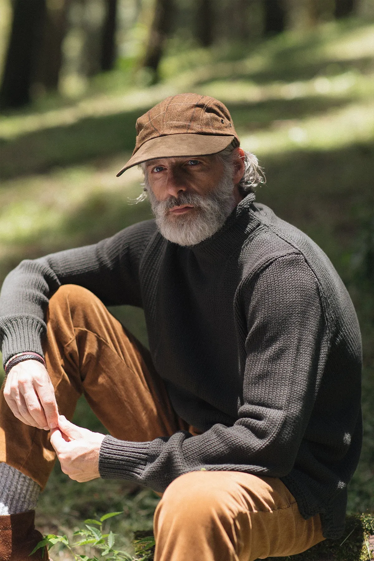Fisherman's Sweater in Olive fall neutral