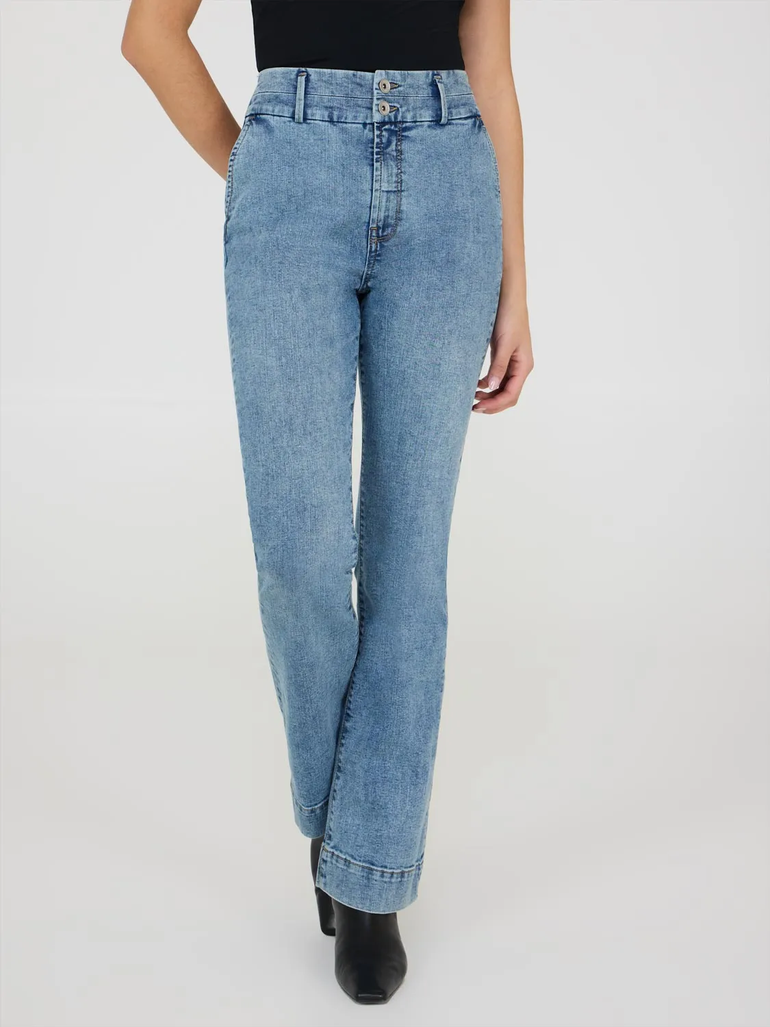 Flare Leg Jeans comfort feel